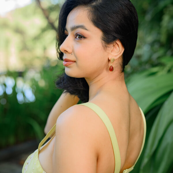 Reina | Red Onyx Earrings - Image 3