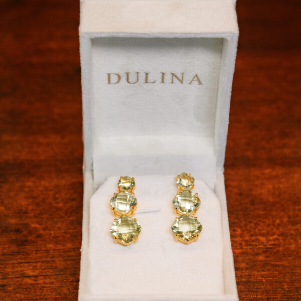 Tessa | Green Gold Earrings - Image 3