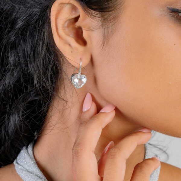 Lily | White Topaz Earrings